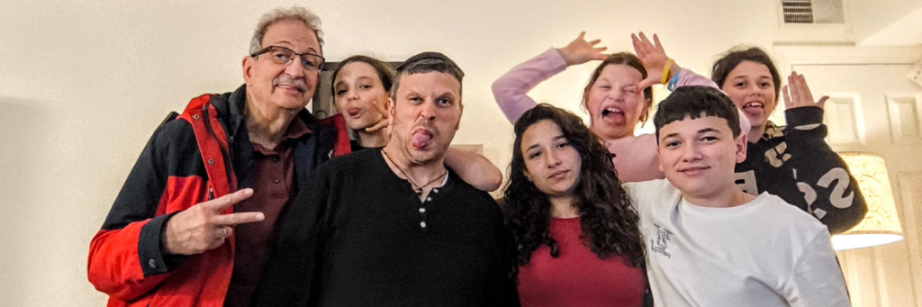 Ben, Grandpa, and Family